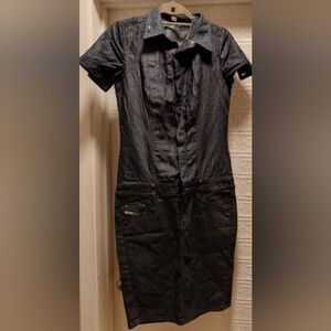 Diesel Blue Denim Midi Dress